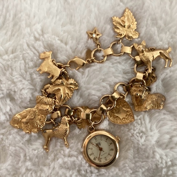 Kirks Folly Jewelry - Kirks Folly Vintage 90’s Charm Bracelet & Watch